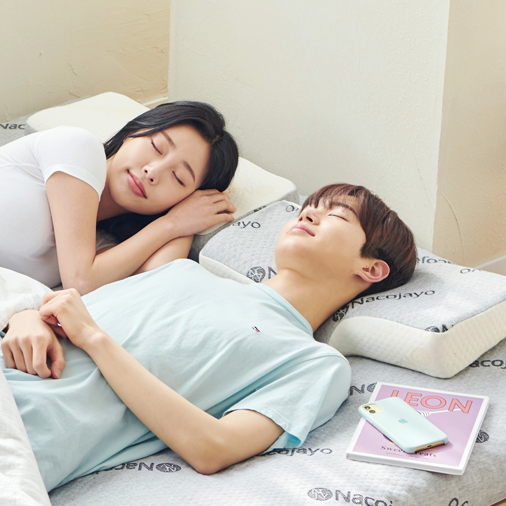 나코자요 프리미엄 경추베개 메모리폼 숙면 목편한 기능성 꿀잠 수면 베개 - 상품 이미지