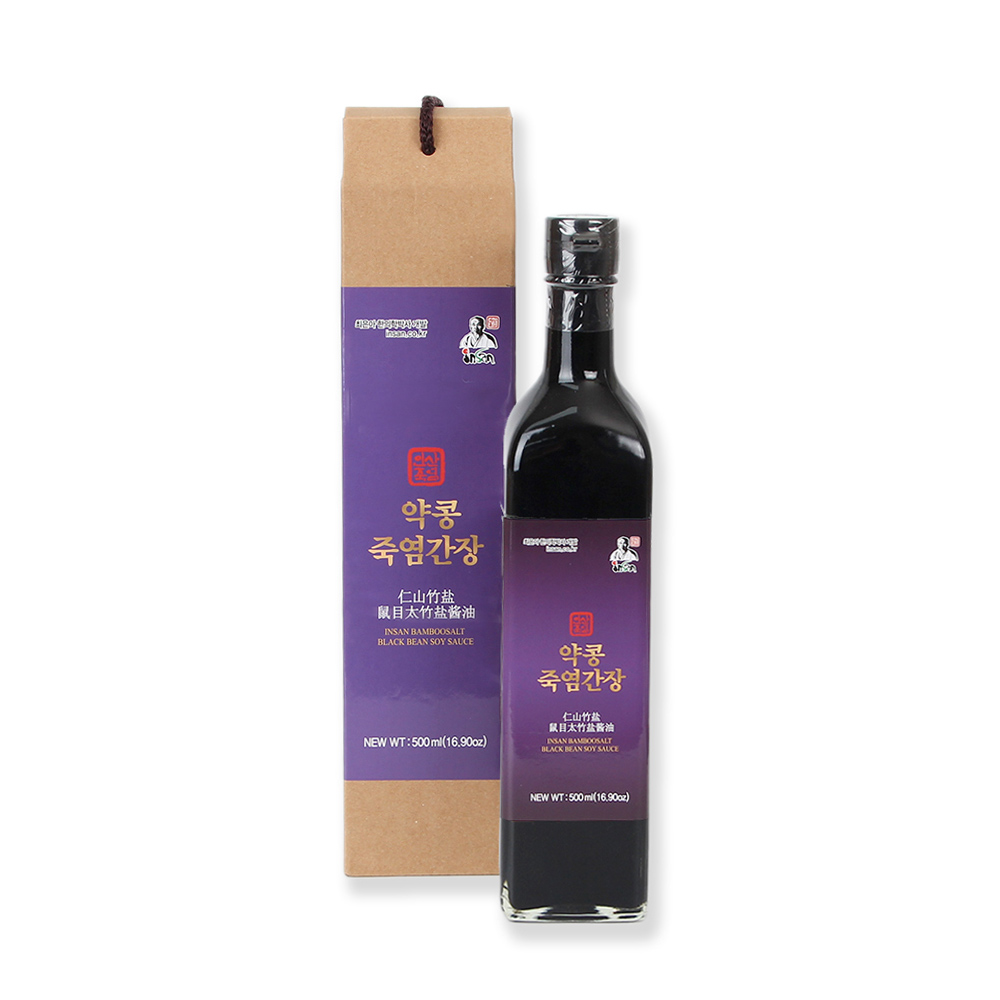 인산죽염 약콩 죽염간장 500ml - 상품 이미지