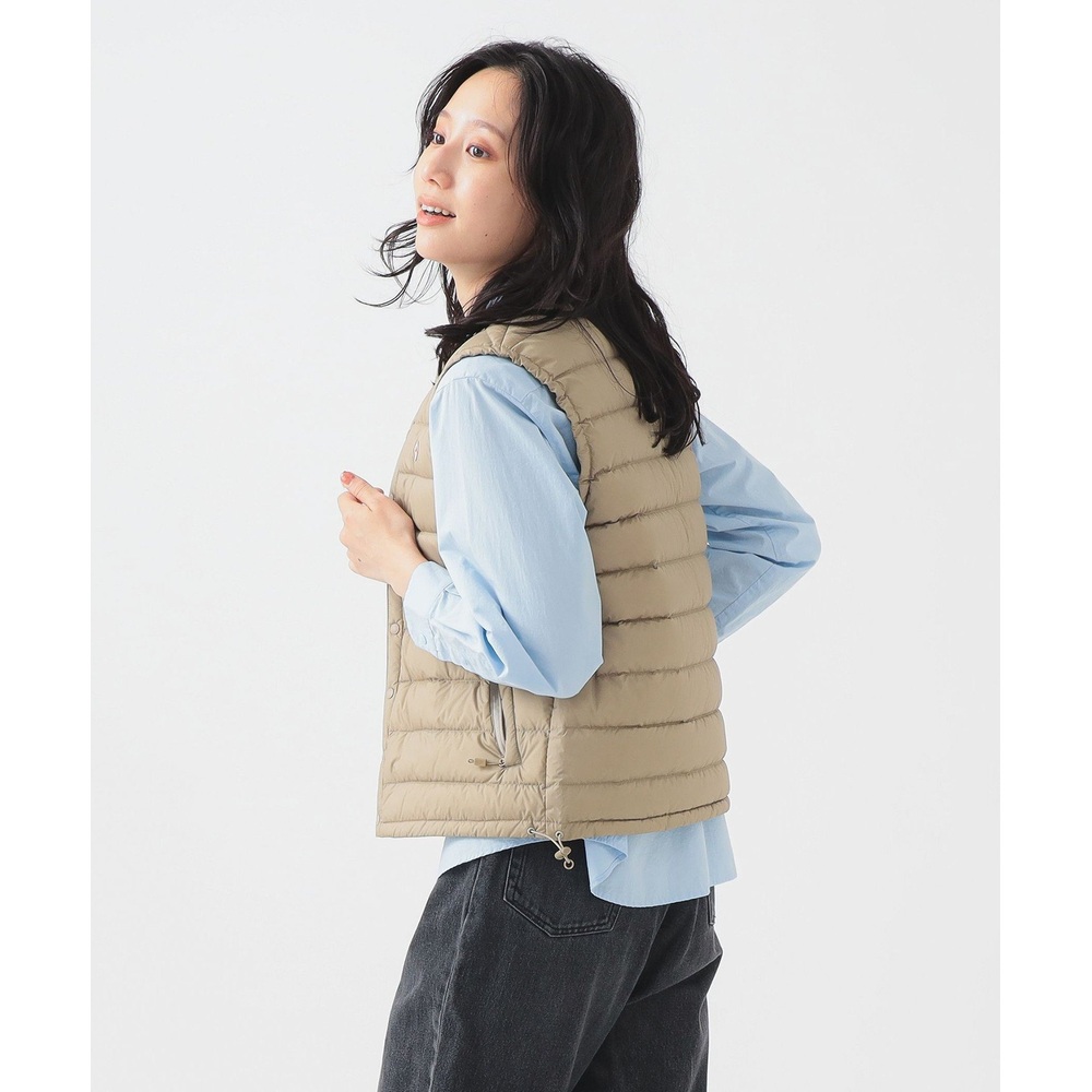 단톤 이너 다운 크루넥 베스트 여성 패딩조끼 DT-A0002RRT BEIGE M - 상세 이미지 4