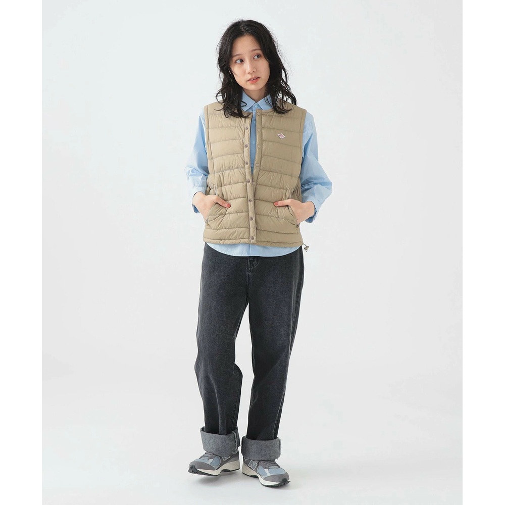 단톤 이너 다운 크루넥 베스트 여성 패딩조끼 DT-A0002RRT BEIGE M - 상세 이미지 3
