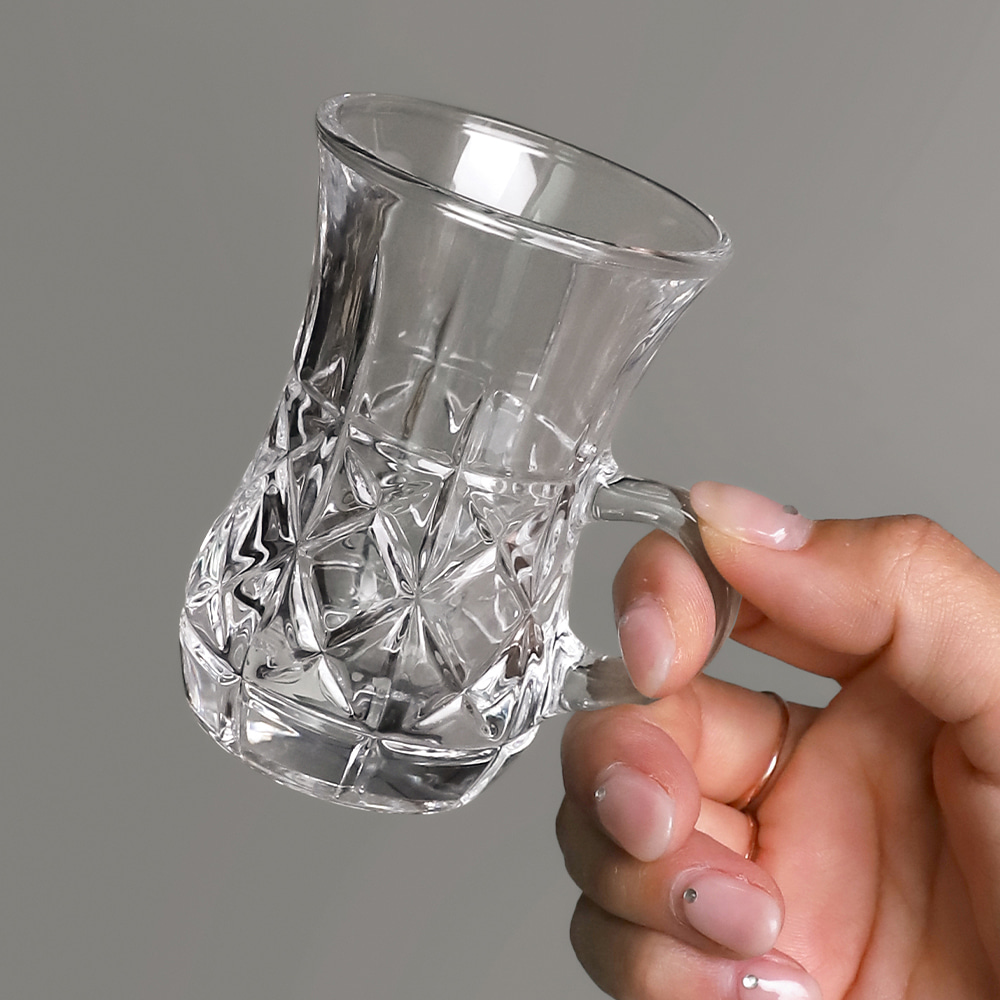 다이아몬드 패턴 손잡이 시럽컵 샷잔 100ml (2862) - 상세 이미지 3