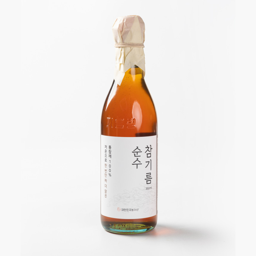 저온압착 순수 참기름 350ml 통깨 사진 1