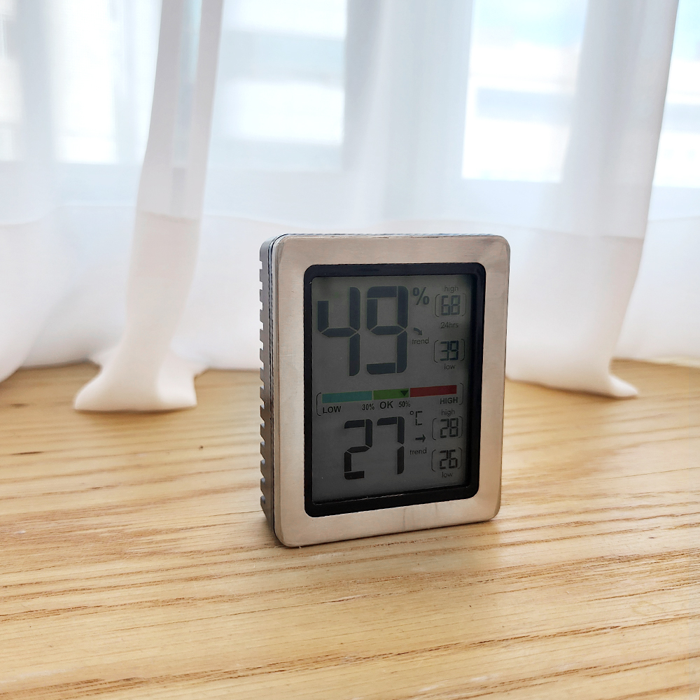 노바리빙 프리미엄 디지털 온습도계 ML0758 스위스 센서 벽걸이 신생아 온도계 온도습도계