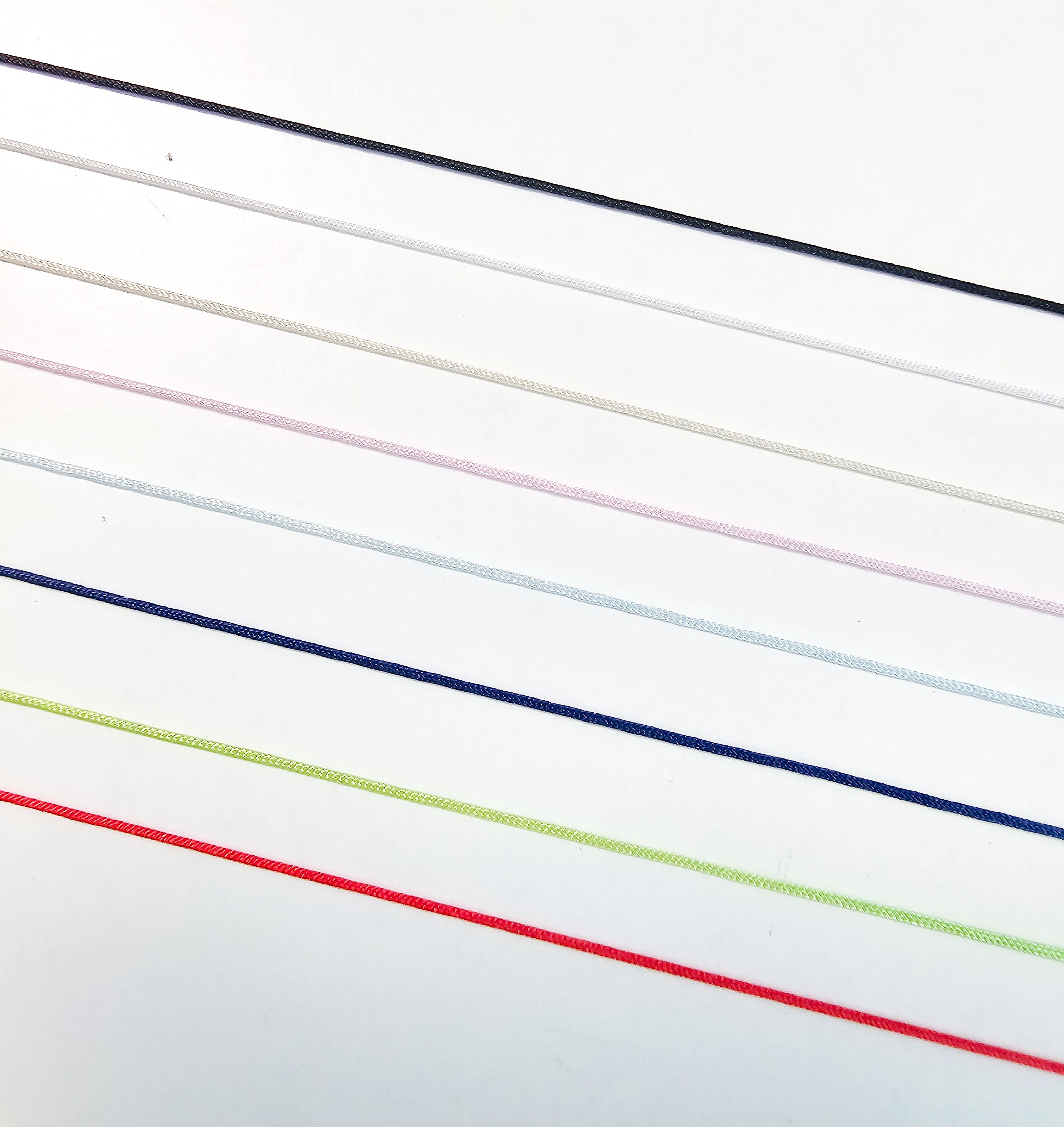 10M 소형 컬러 매듭 끈 키링 팔찌 만들기 0.4mm 이미지 2