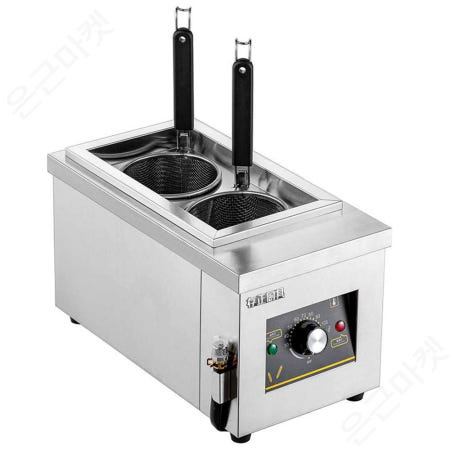 [해외]업소용 면탕기 라멘 라면 칼국수 음식점 막국수 체인형 2구 전기면밥솥