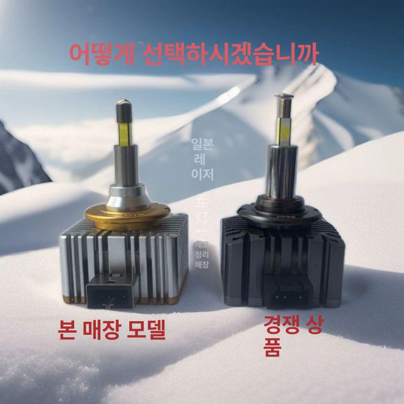 H8 HID 개조 먼지 헤드라이트 안개등 와이어 전구 360도 발광 레이저 LED 하나 근거리 전조등 D1S - 상세 이미지 2