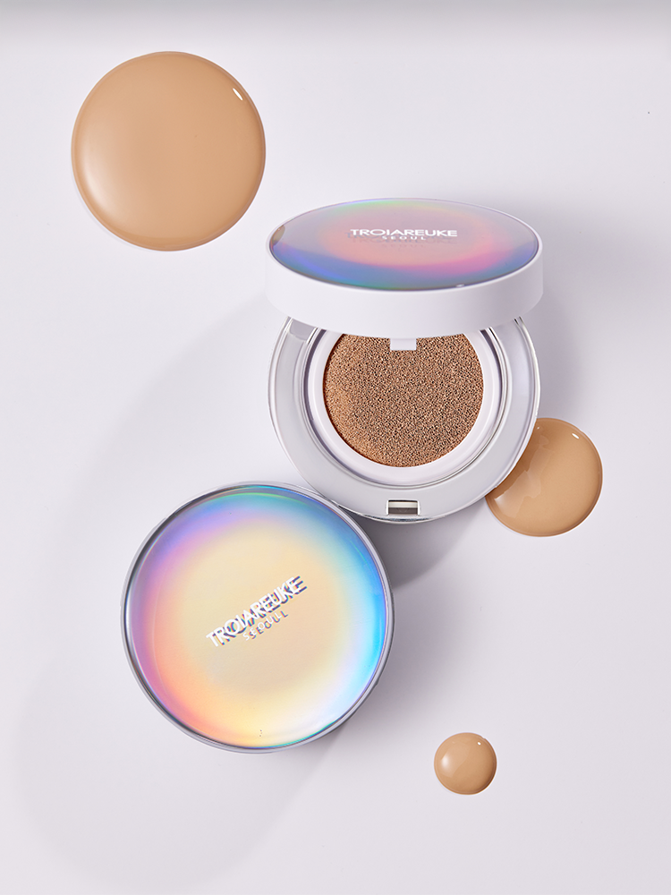 트로이아르케 셀럽쿠션 신부쿠션 본품 글로우 앰플 물광쿠션 커버력 좋은 광채쿠션