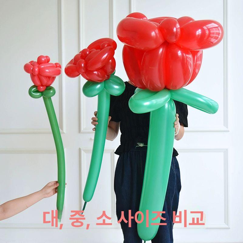 거대한 장미 대형 생일선물 결혼 고백 높이 조화 웨딩 배경 인테리어 플라워 청혼 패키지 중형 장미꽃 재료세트 1송이 높이 1m - 상세 이미지 5