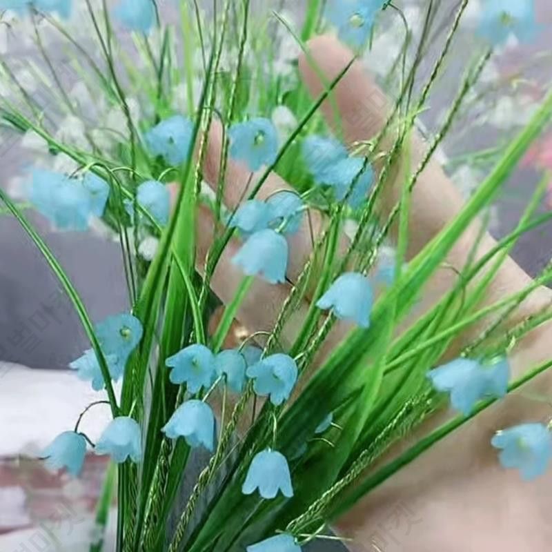 비즈화분만들기 은방울꽃 DIY 비즈 핸드메이드 꽃다발 만들기 세트 벨플라워 소재 패키지 신선한 로맨틱한 취미키트 초등학생 만들기키트 집콕취미 공예 재료 - 상세 이미지 2