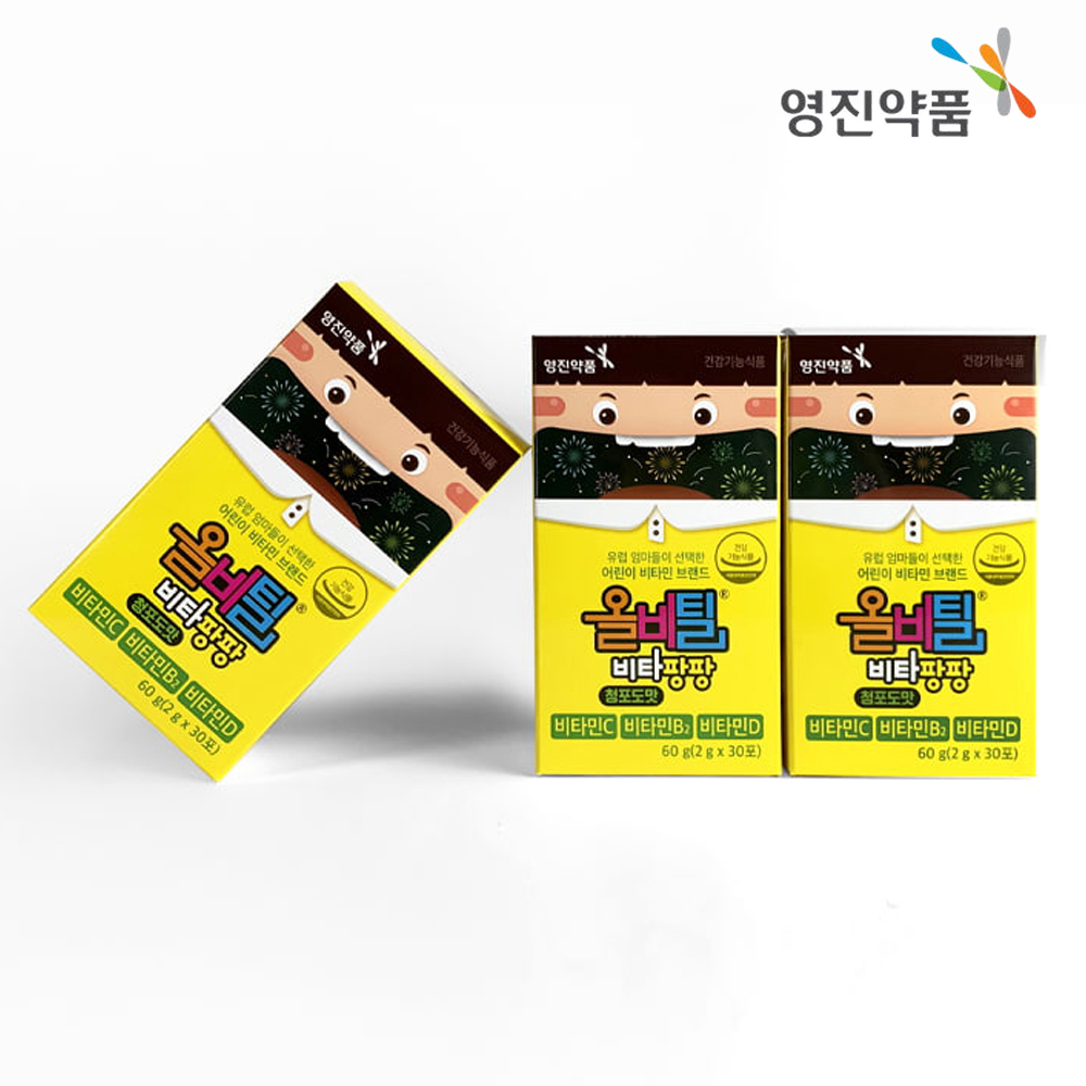 유아 성장기 초등학생 어린이 비타민C 올비틸 비타팡팡 30포 - 상세 이미지 3
