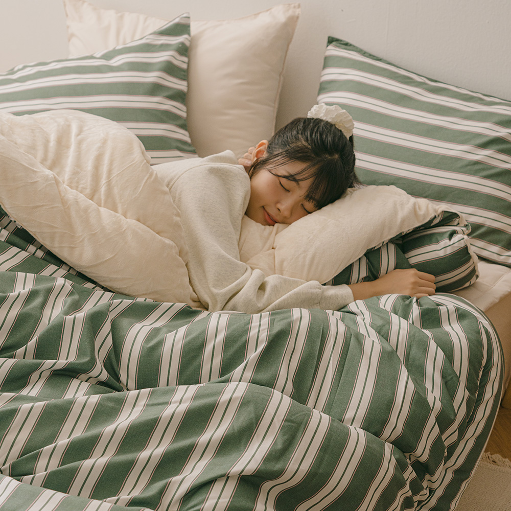 바자르 윈터빌리지 먼지없는 극세사 양면 겨울 차렵이불 SS