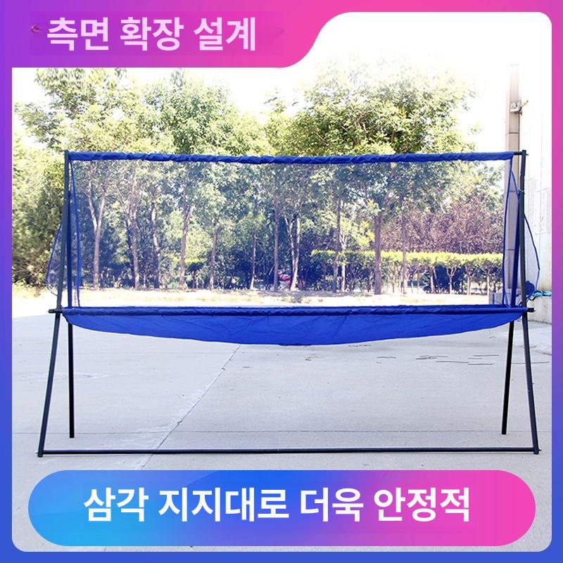 탁구 연습용 그물망 대네트 이동형 수집기 셀프 집공망 기본형 집구망 원터치 수집 레슨 A형 안정형 집구망 - 상세 이미지 3