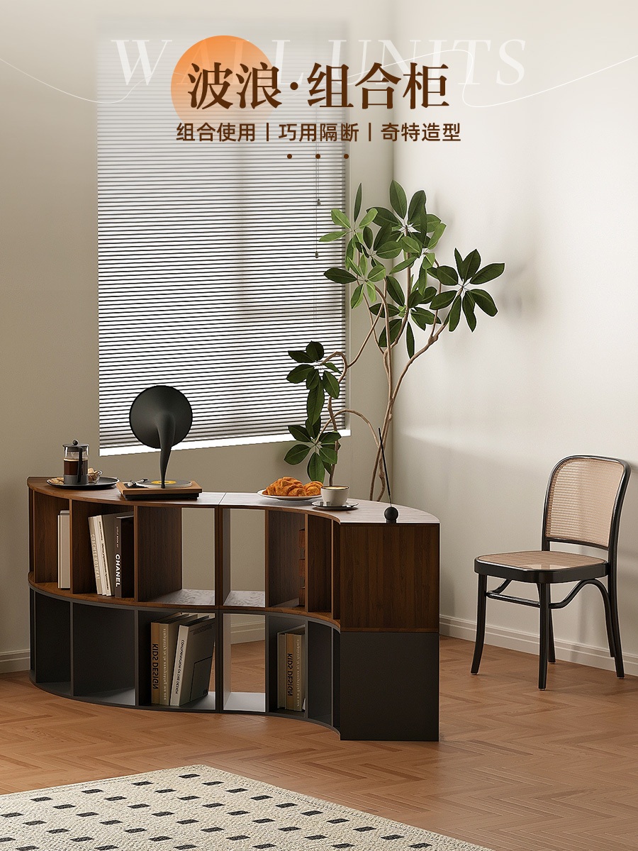 모서리책장 부채꼴 책꽃이 책장 공간활용 길이 진열대 서재 수납장 틈새장 - 상세 이미지 5