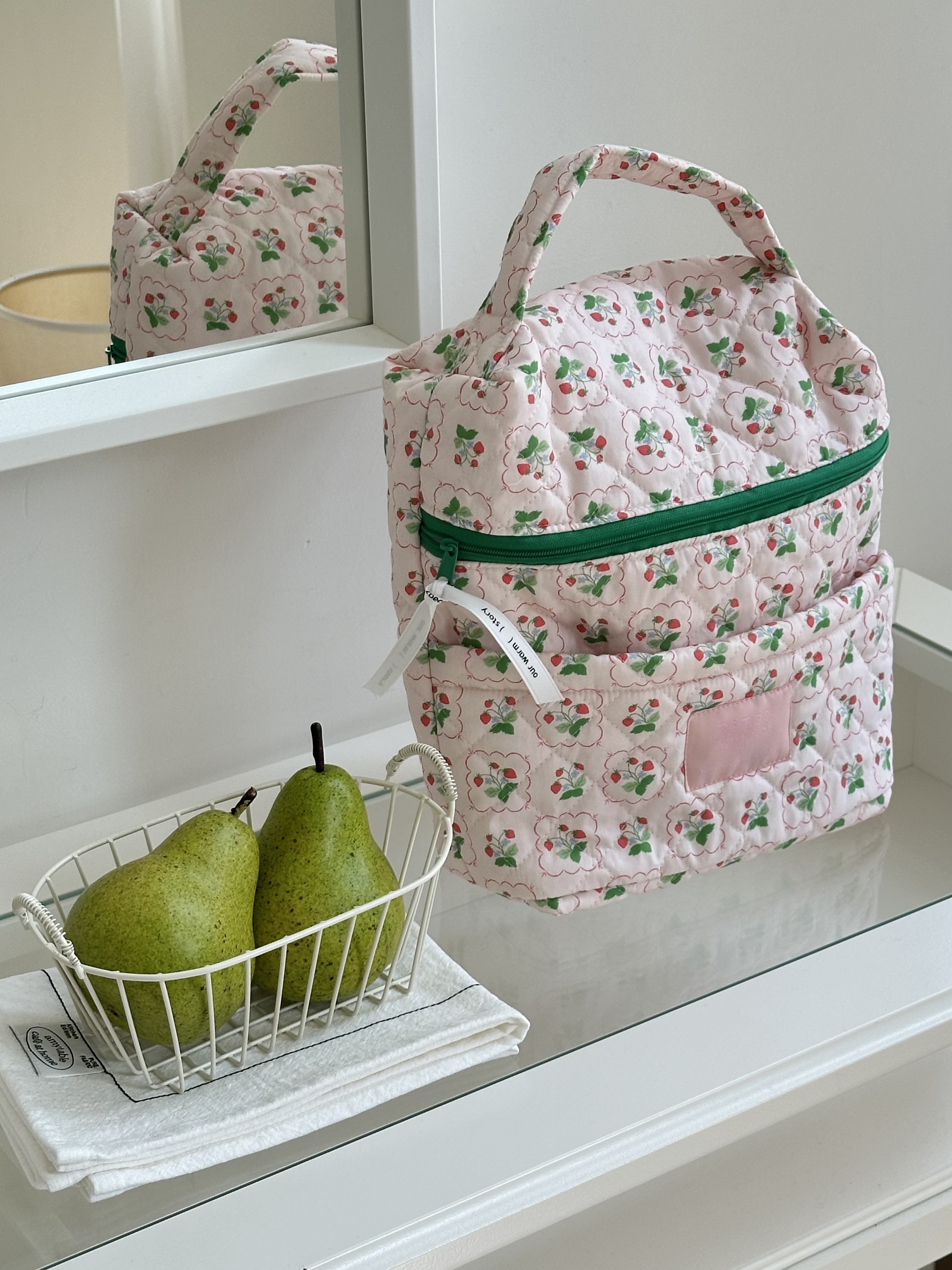 조에컴퍼니 코지 누빔 다이퍼백 방수 기저귀 파우치 젖병 문센 유모차 가방 토트백 출산선물