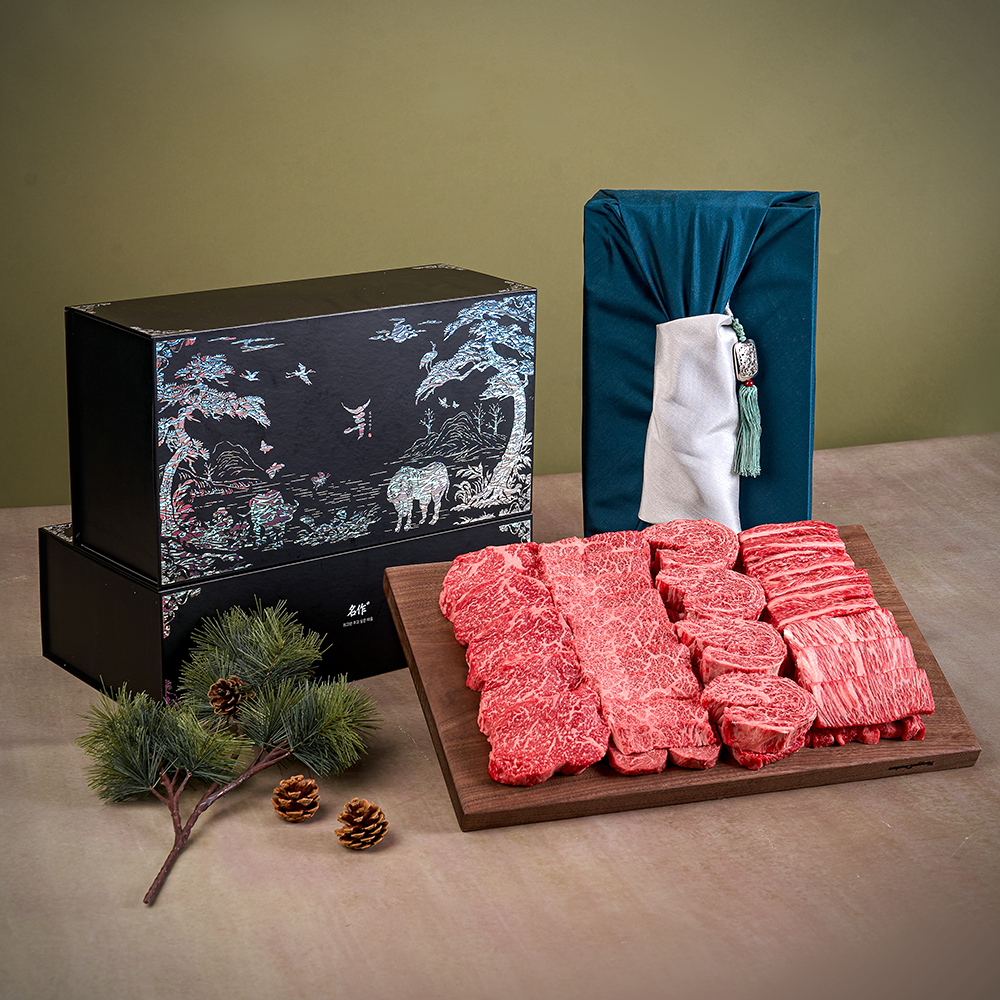한우 선물세트 포장 이미지