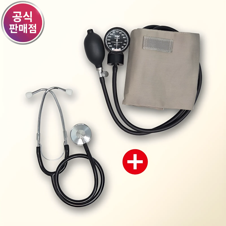 스피릿 수동혈압계 청진기 세트 아네로이드 메타혈압계 CK-110 / JS-201