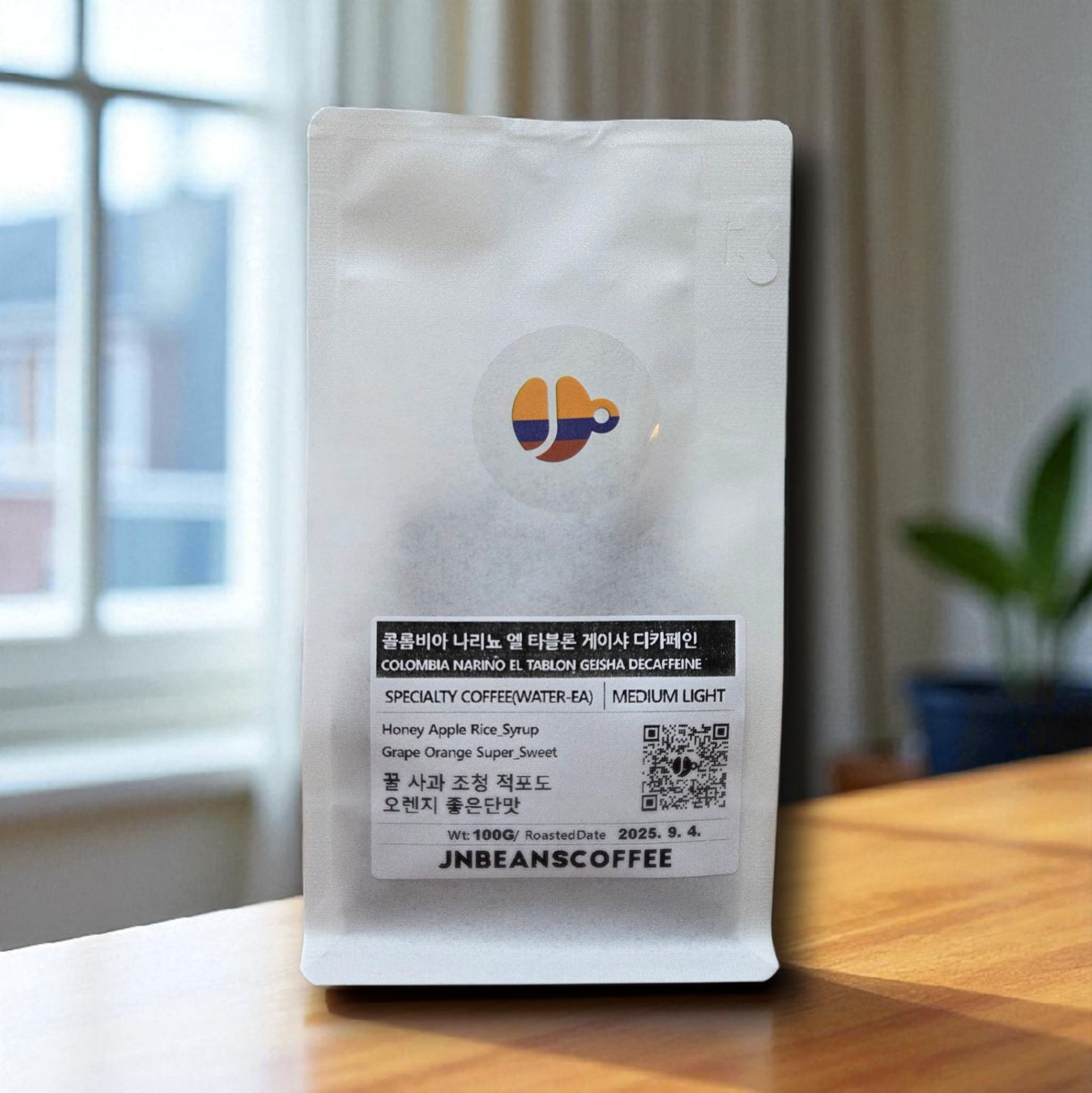 (디카페인) 콜롬비아 나리뇨 엘 타블론 게이샤 디카페인 (COLOMBIA NARINO EL TABLON GEISHA DECAFFEIN) / 디카페인커피 100 g - 메인 이미지