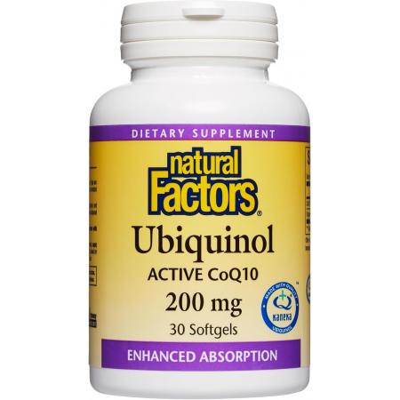 Natural Factors Ubiquinol Active CoQ10 100 mg High-Absorption Coenzyme - 상품 이미지