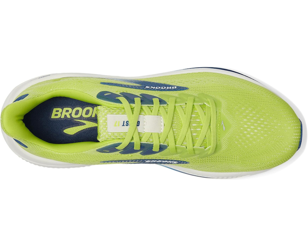 브룩스 Ghost 17 남성 런닝화 운동화 Acid Lime/Navy/White - 상세 이미지 2