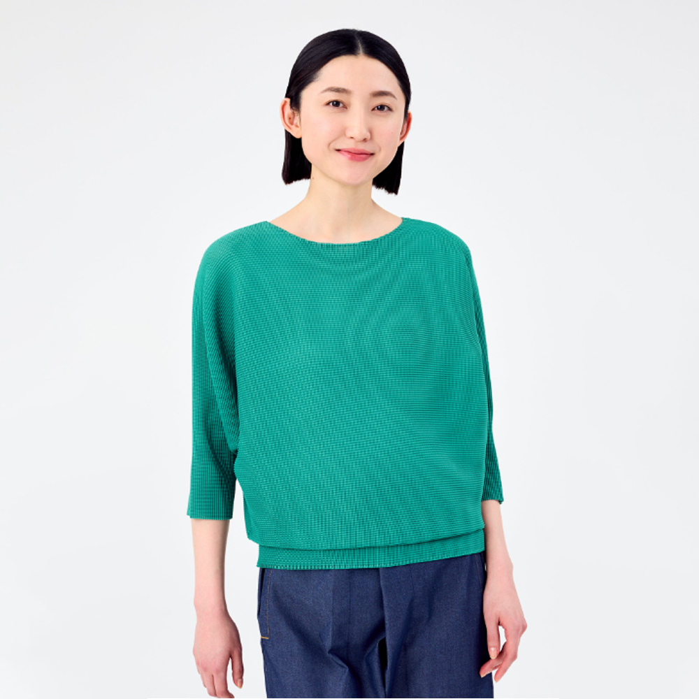 이세이미야케 미 티셔츠 DOLMAN STRETCH PLEATS 2 MI53FJ614 - 상세 이미지 5