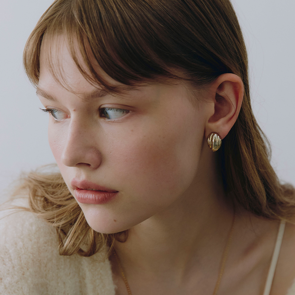 [빈티지헐리우드]Cozy Wave Earrings_VH2579EA001M 이미지 8