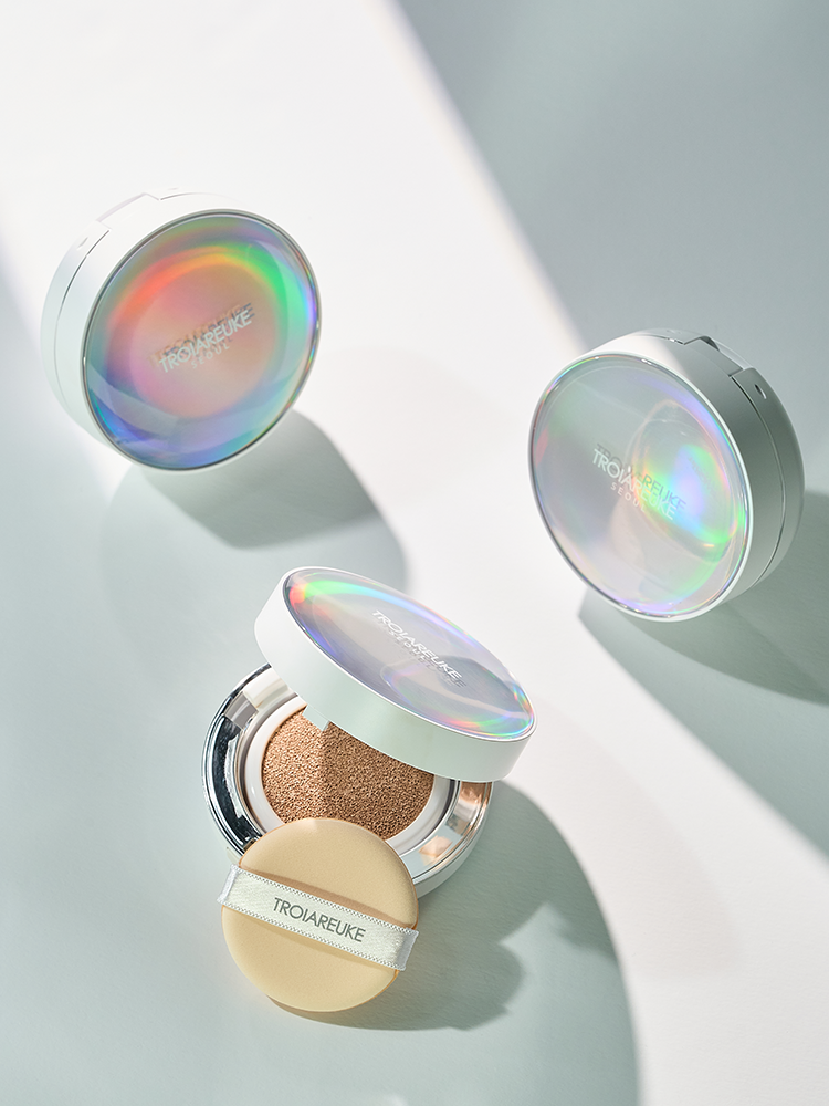 [본품 1개+리필 2개] 트로이아르케 글로우 앰플 신부쿠션 커버력 좋은 쿠션 SPF 50+ / PA+++