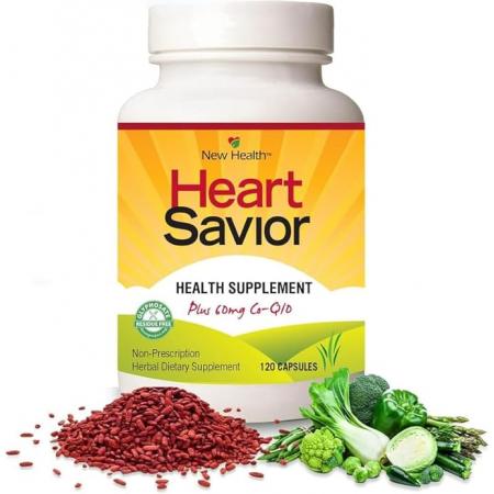 Natural Supplement with CoQ10 Red Yeast Rice Niacin Policosanol and Gu - 상품 이미지