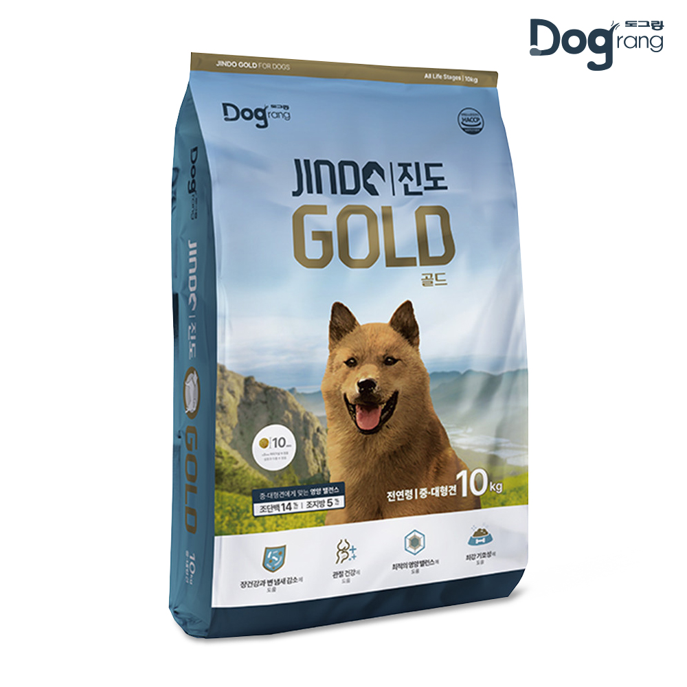 도그랑 대형견 사료 진도골드 10kg 강아지 사료 대용량 진돗개