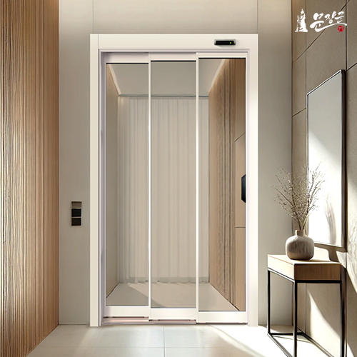자동문 현관중문 3연동 슬라이딩 자동중문 아파트 시공설치/베이직 풀윈도우 화이트