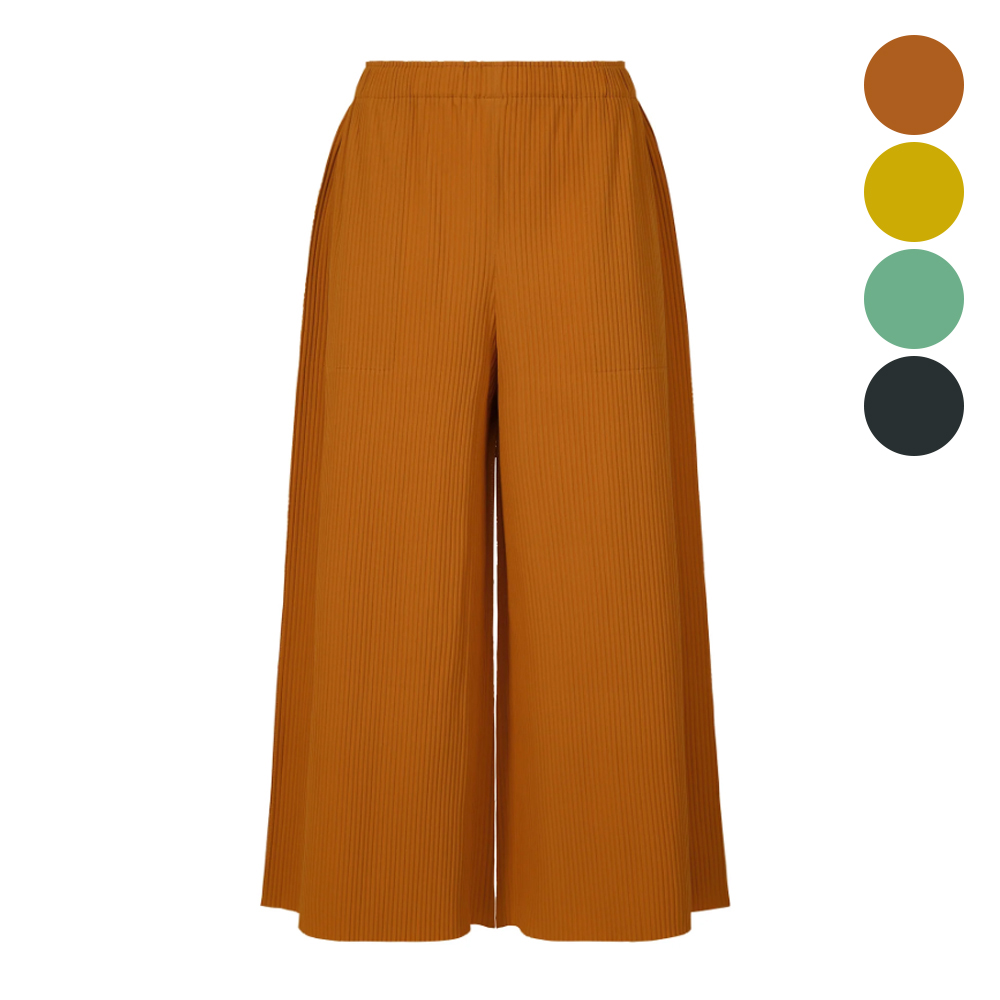 이세이미야케 미 바지 FINE KNIT PLEATS COLOR 2 MI54KF628 - 메인 이미지