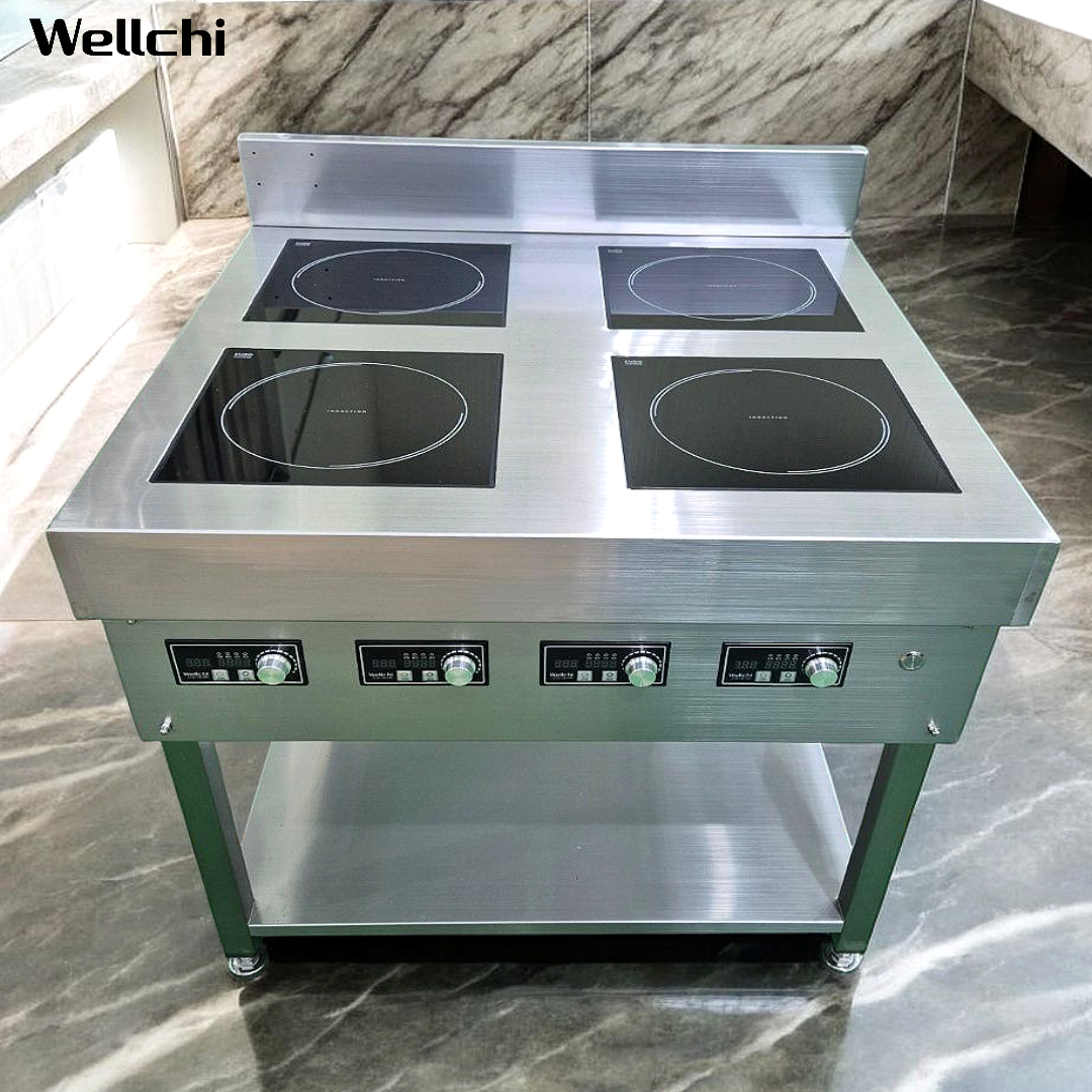 업소용인덕션 웰치 4구 높은 전기렌지 인덕션간택기 주방 영업용 식당용 14KW