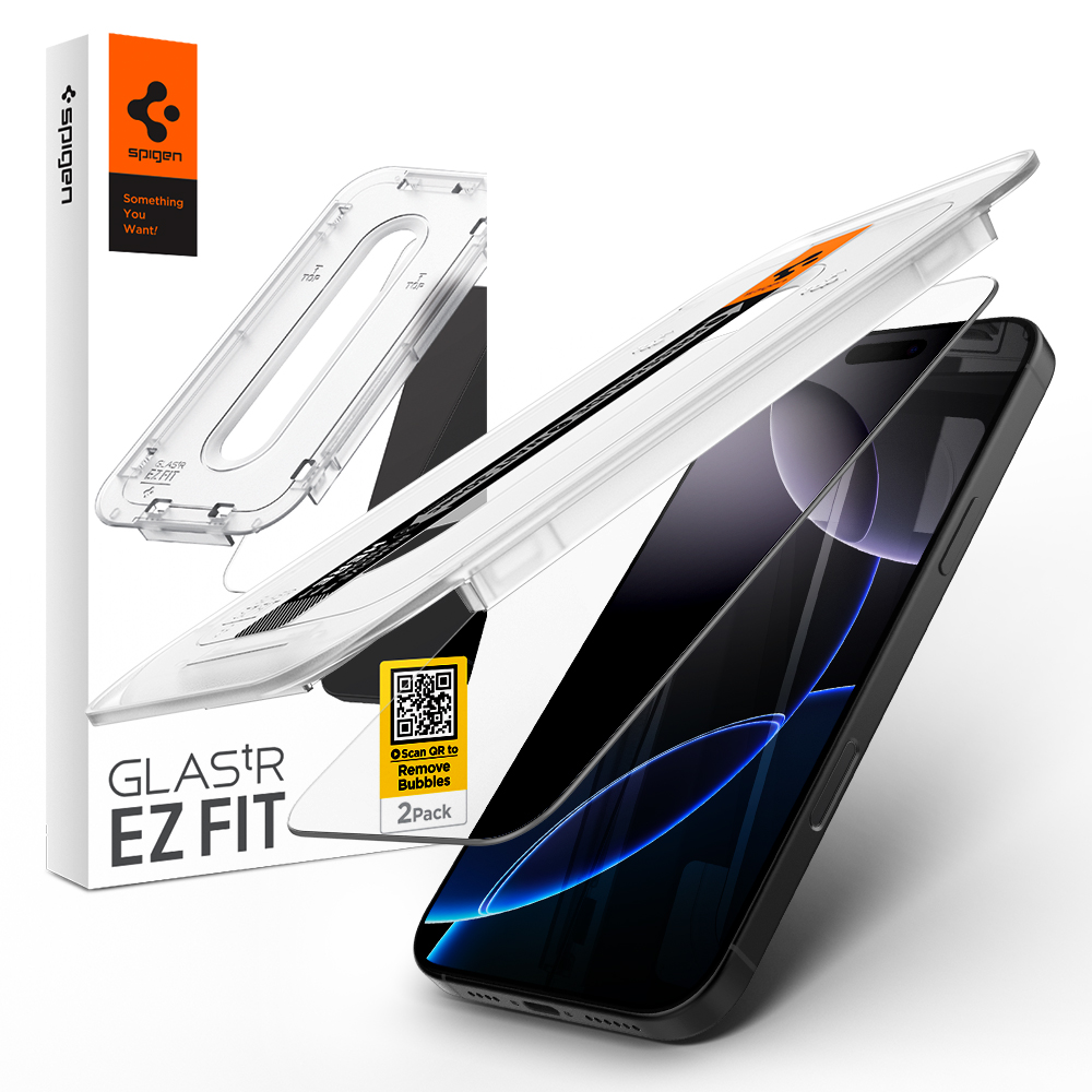 저반사 강화유리 글라스tR 이지핏 AR 아이폰16 프로, 2매입