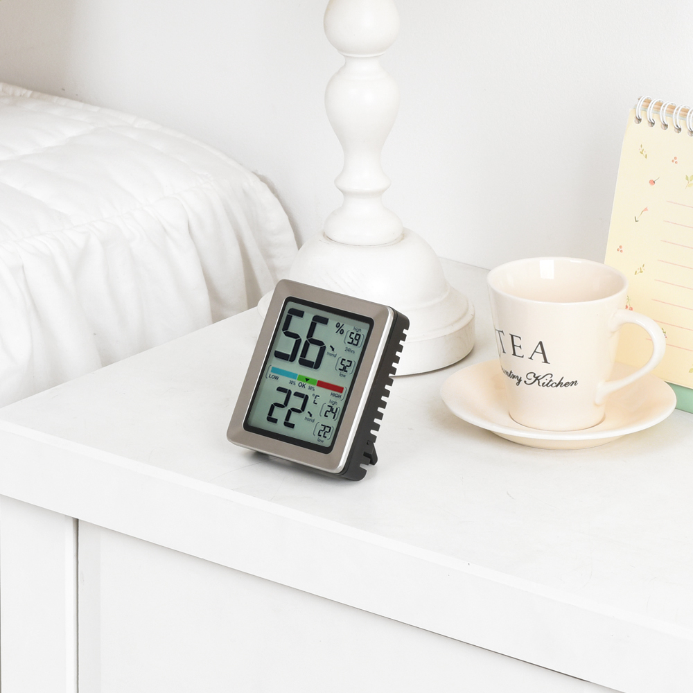 노바리빙 프리미엄 디지털 온습도계 ML0758 스위스 센서 벽걸이 신생아 온도계 온도습도계