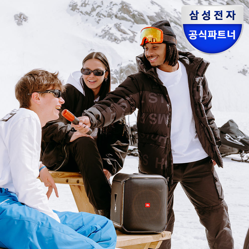 삼성전자 JBL 파티박스 앙코르 블루투스 스피커 휴대용 가정용 노래방 무선 마이크 세트 - 상세 이미지 3