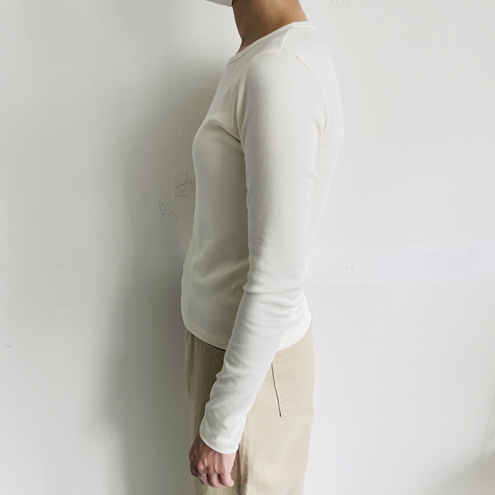 모달 긴팔 랍빠티 레이어드 이너 기본티 - 상세 이미지 4