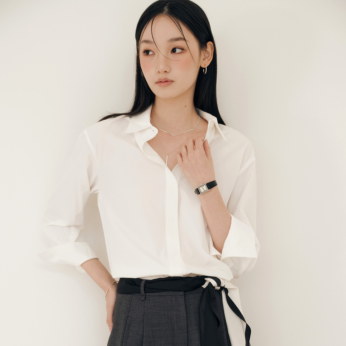 로엠 올데이 링클프리 셔츠 RMYWF49R11