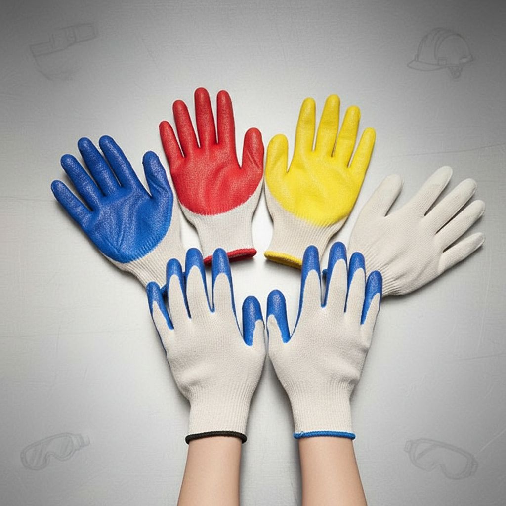 비츠온 반코팅장갑 건설 현장 다용도 작업장갑 파랑13G 사이즈XL, 10켤레