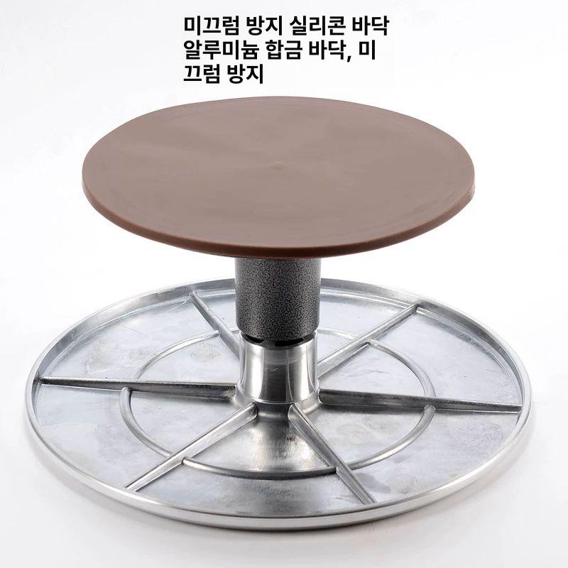케이크회전판 기능장 회전 피자돌림판 베이커리 바르는 전문 케익 플레이트 케익돌림판 턴테이블 14inch 알루미늄 전문형 - 상세 이미지 5