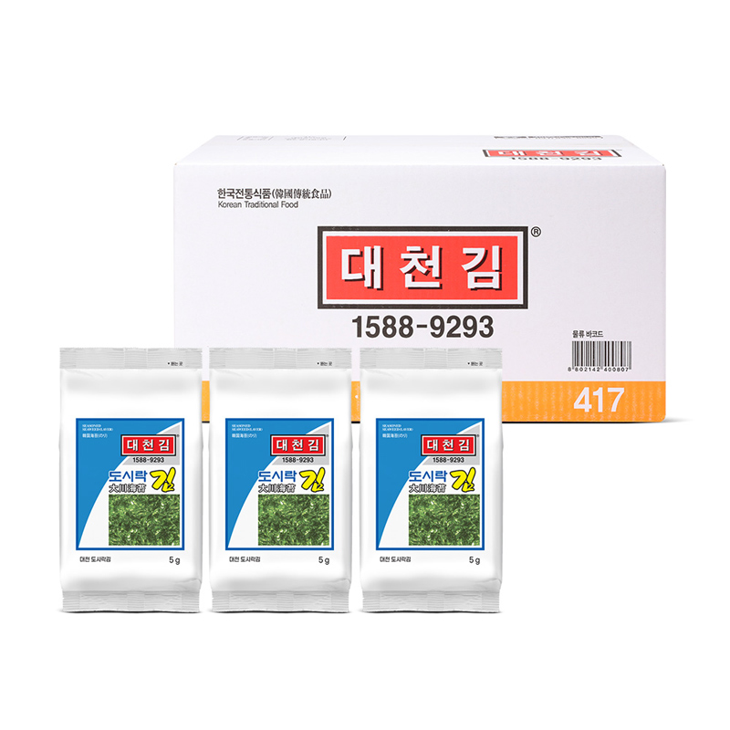 대천김 도시락김 72봉 - 상품 이미지