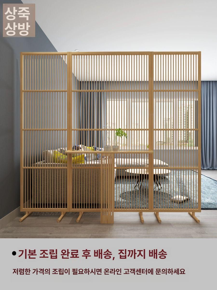 파티션 셀프 조립식 베란다 드레스룸 철제 중문 설치 원룸 칸막이 거실 기둥 안방 안정적인다리 800x1960x300mm 완제품 - 상세 이미지 4