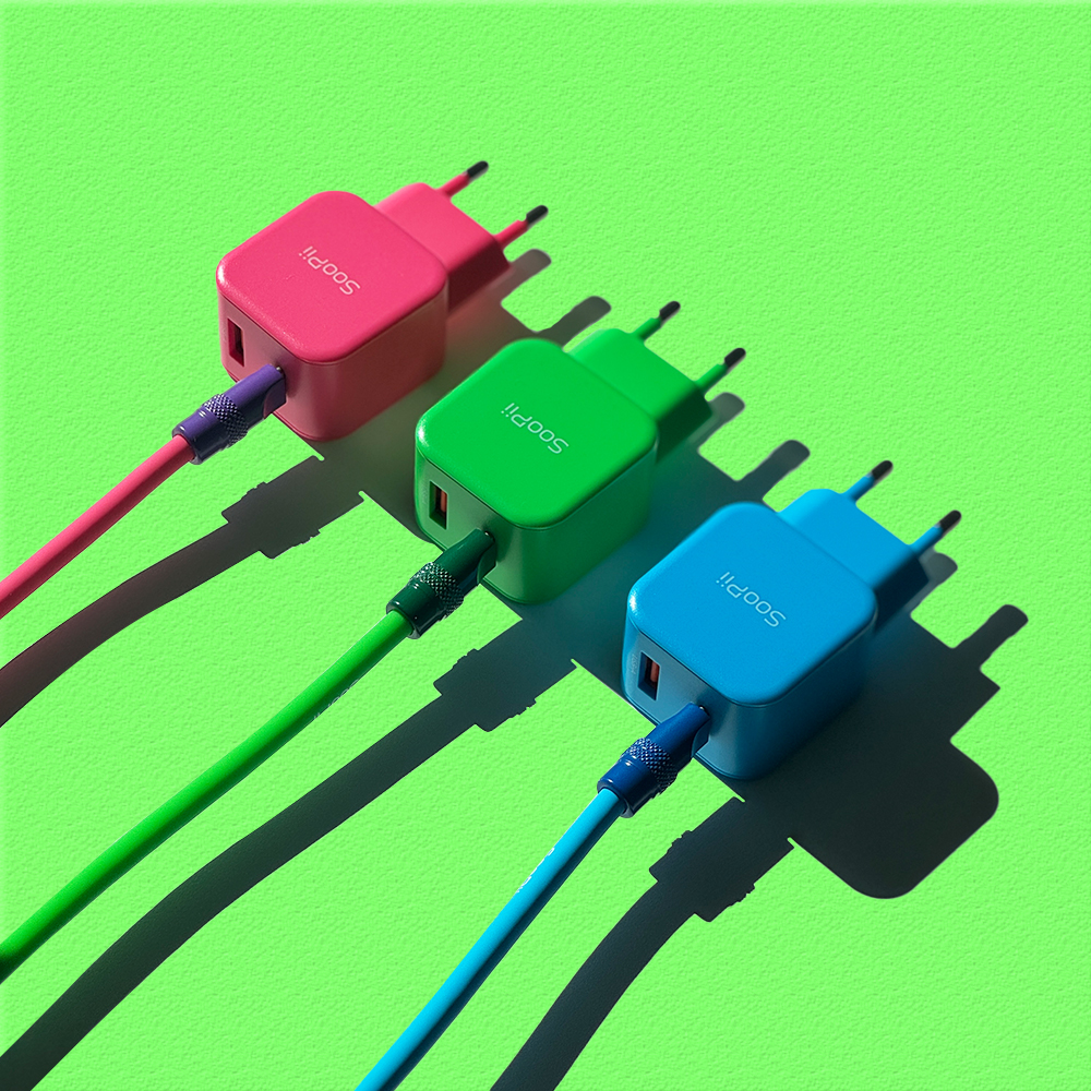 N배송 비비드 컬러 USB A C타입 25W 듀얼 초고속 충전기 PD PPS - 상품 이미지