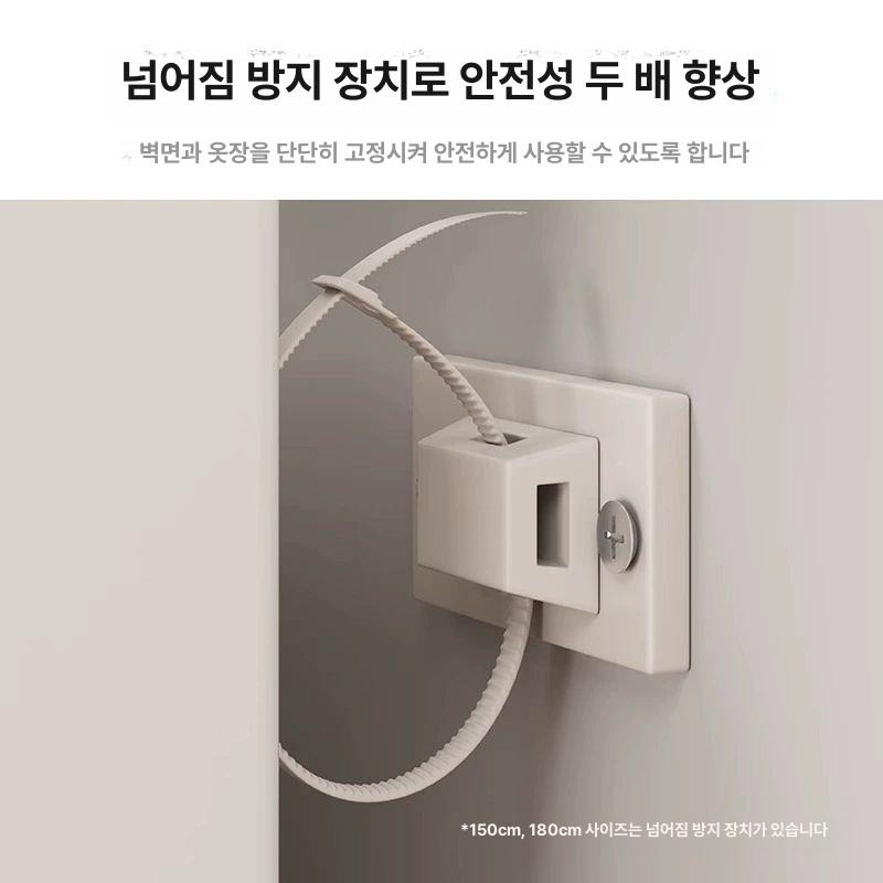 책장 북타워 수납장 거실 높이 가벽 철제 선반 틈새 수납 인테리어 스탠딩 북트리 오크 30cm 후크 포함 조립 필요 - 상세 이미지 5