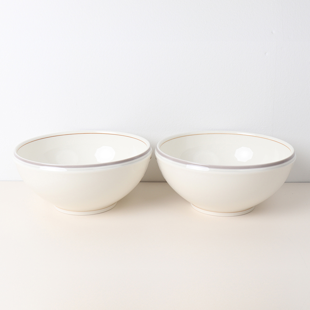 집들이선물 시라쿠스 메이플 면기 세트 라면 우동기 2개, 19cm, 코지그레이 - 상품 이미지