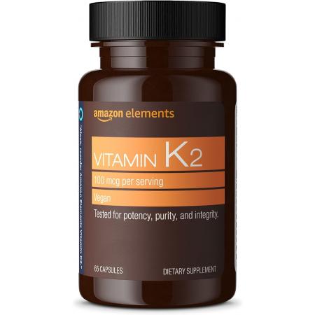 Amazon Elements Vitamin K 100 mcg 65 Capsules - 상품 이미지