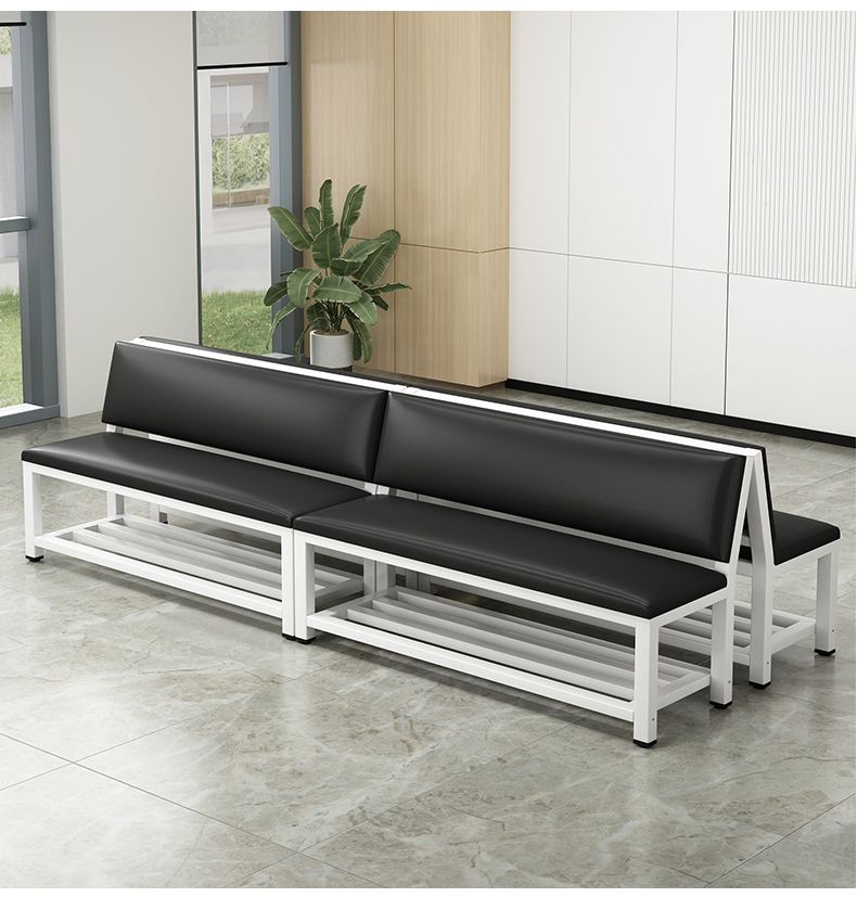 사우나 웨이팅의자 미용실 약국 라운지 등받이 벤치의자 80cm 단층