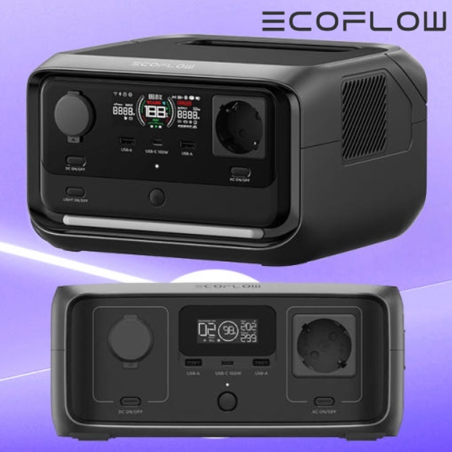 에코플로우 휴대용 배터리 캠핑용 파워뱅크 리버3 플러스 286Wh