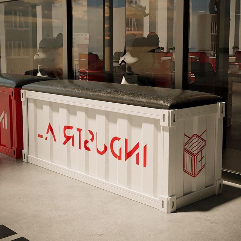 컨테이너 벤치의자 체육관 헬스장 긴의자 스툴 실내벤치 150x35x45