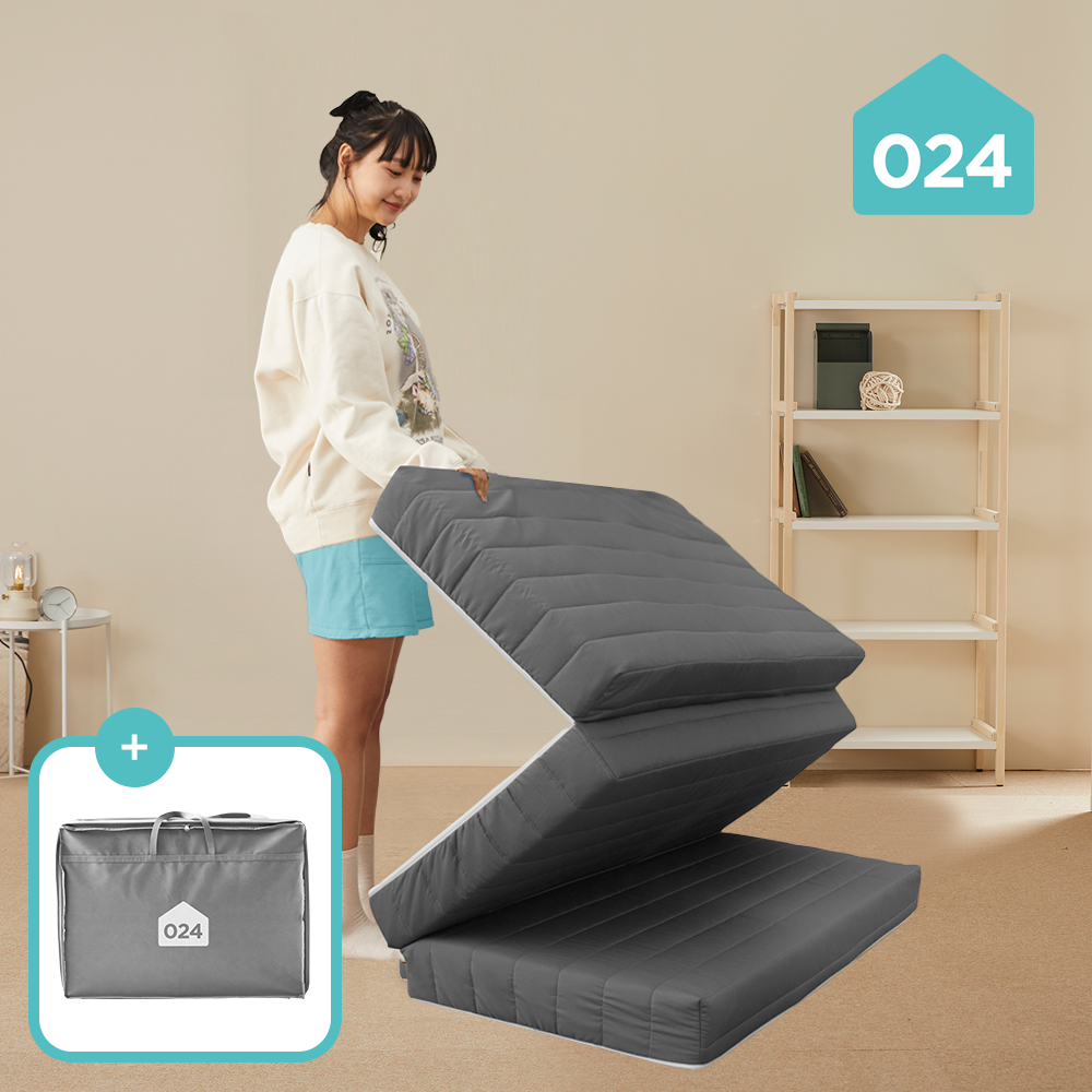 024홈 국민토퍼 3단 접이식 토퍼 매트리스 푹신한 바닥 침대 8cm 멀티싱글