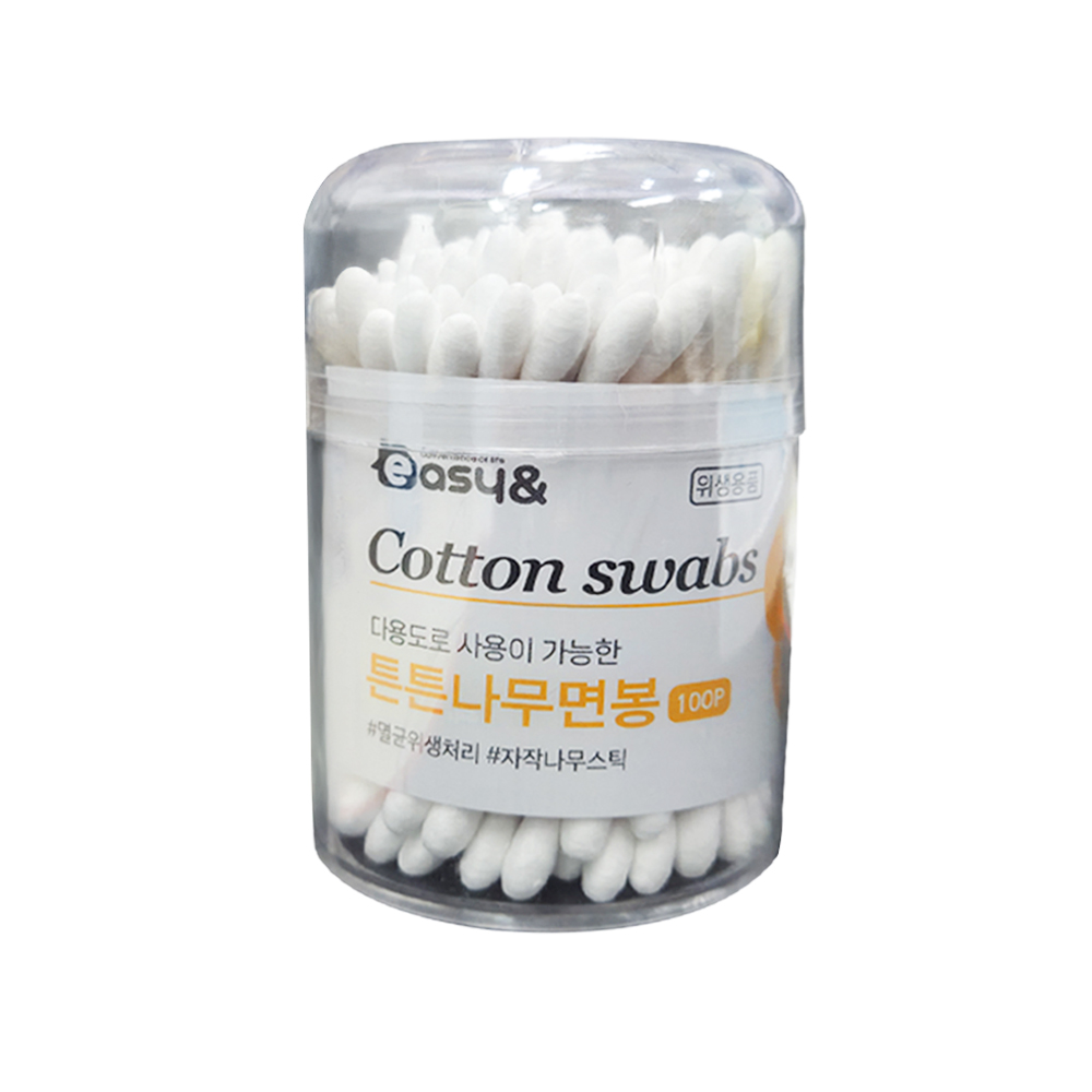 고급 케이스 나무 면봉 100 개 / 군인 총기손질 / 군대 생활용품 / 위생면봉 이미지 2