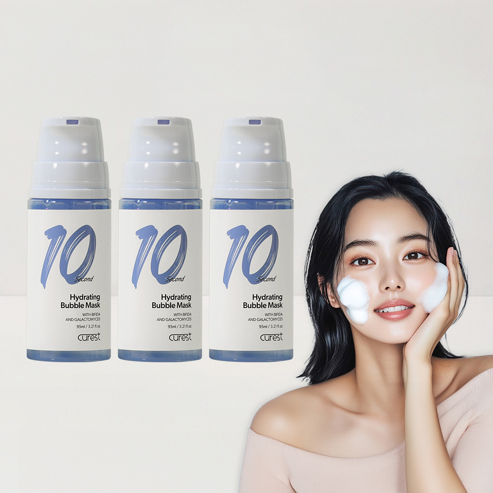 (1+1+1)버블텐 버블마스크팩 모이스트 수분 10초마스크팩 화잘먹피부 마스크팩추천 스킨케어 스킨케어추천 - 메인 이미지